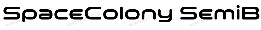SpaceColony SemiBold字体转换